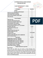 Supplies List Y1 PDF