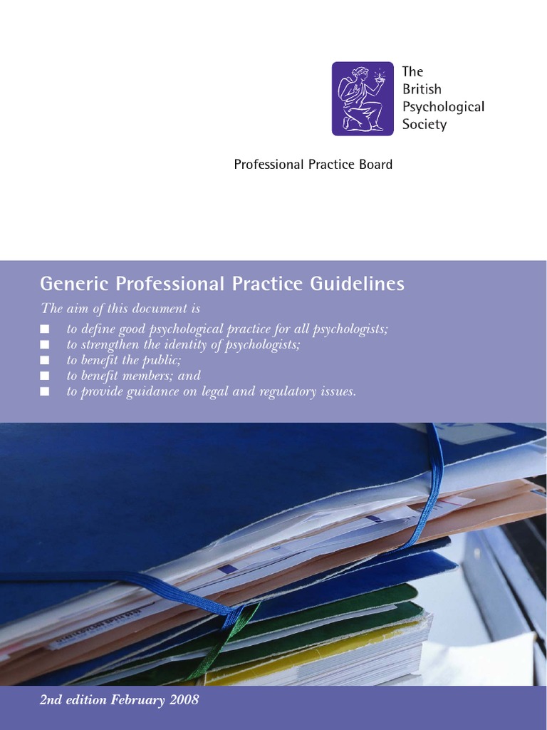 BPS Professional Practice Guidelines PDF | PDF | Confidentiality ...
