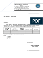 Form 138 Request Form