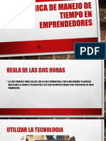 Técnica de Manejo de Tiempo en Emprendedores