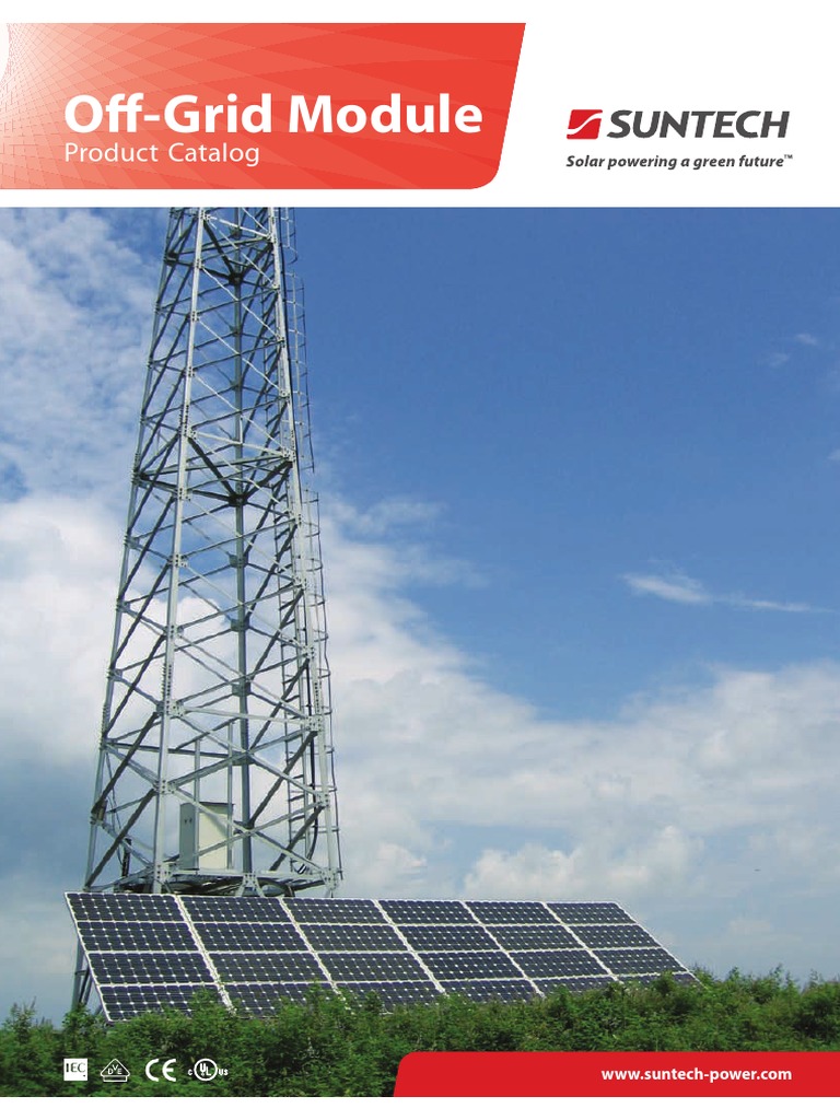 Catálogo Suntech - 5W - 135W | Download Free PDF | Solar Panel ...