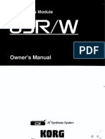 Korg 03RW Owners Manual PDF