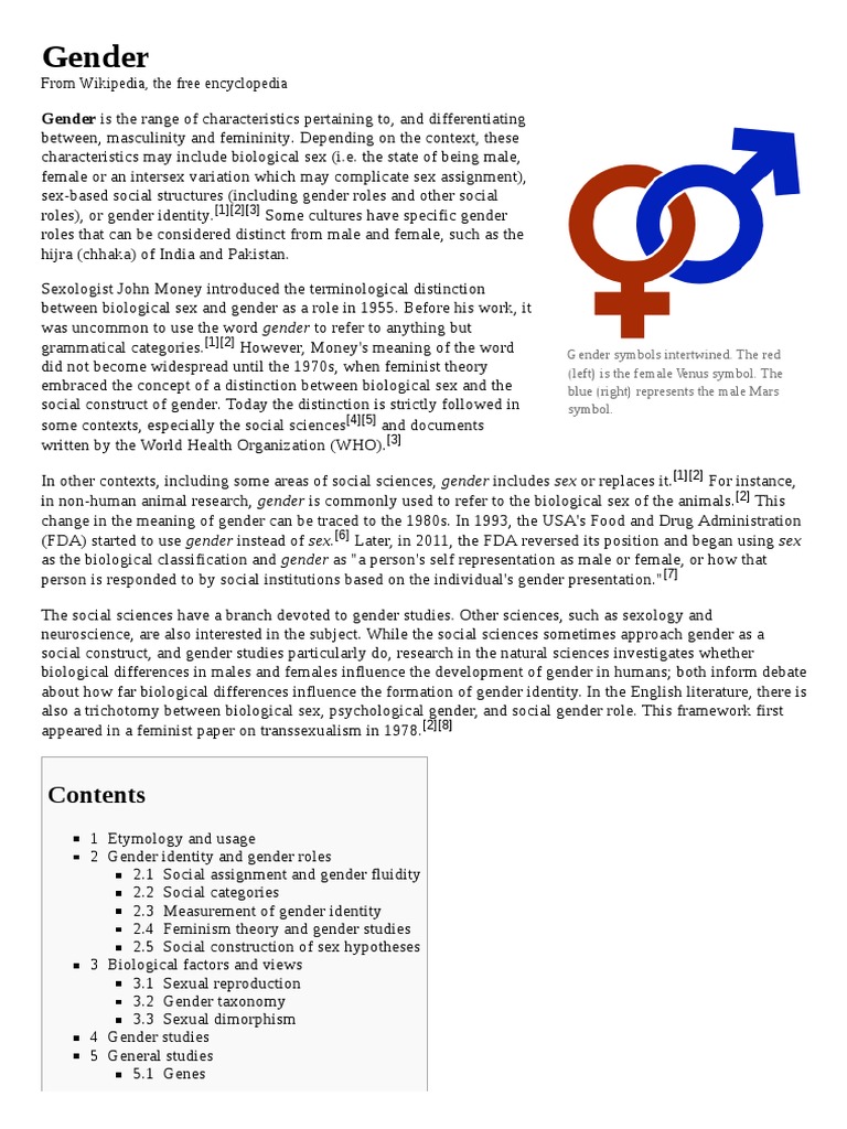 Gender | PDF | Gender | Gender Studies