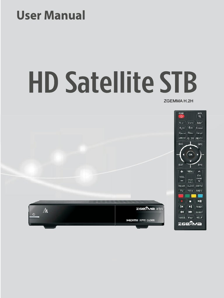 Zgemma h.2h Manual PDF PDF Set Top Box Cable Television