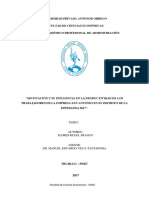 Motivación y productividad en empresa San Antonio