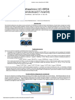 Arduino - Sensor Ultrasónico HC-SR04