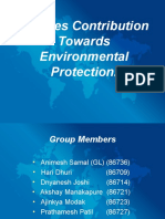 Peoples Contribution Towards Environmental Protection