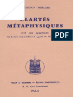 Raymond MERCIER - Clartés Métaphysiques