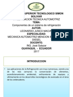 Componentes Del Sist de Refrigeracion