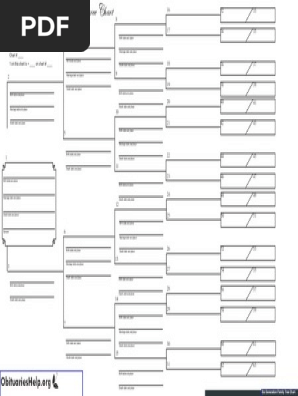 Six Generation Printable Family Tree Charts