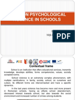 2014 Study On Psychological Violence in Romanian Schools