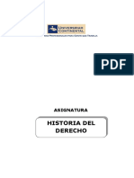 Texto Autoformativo Historia Del Derecho PDF