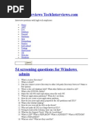 Desktop Support Interview Questions Active Directory Domain