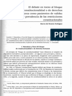 El Debate en Torno Al Bloque de Constitucionalidad o de Derechos Humanos Como Parámetro de Validez y Prevalencia de Las Restricciones Constitucionales - Marcos Del Rosario Rodríguez