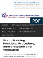Gram Staining Principle, Procedure, Interpretation and Animation