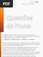 Questões de Prova - Livro Didática