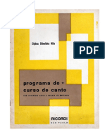 Programa Do Curso de Canto