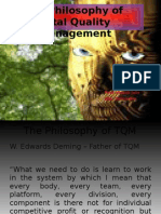 The Philosophy of TQM
