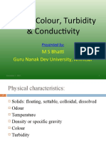 Solids Colour Turbidity Conductivity