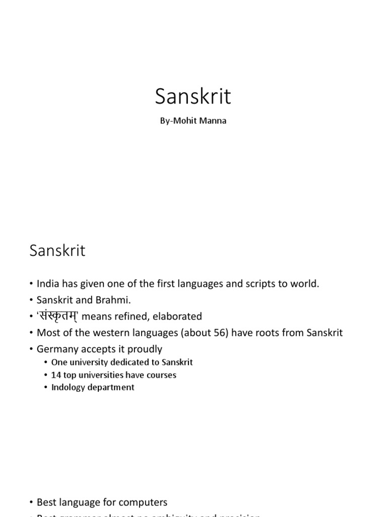 SANSKRIT WHEN STARTED visual data 2