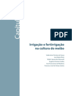 Irrigação e fertirrigação no cultivo de melão