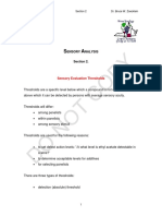 Sensory Analysis - Section 2