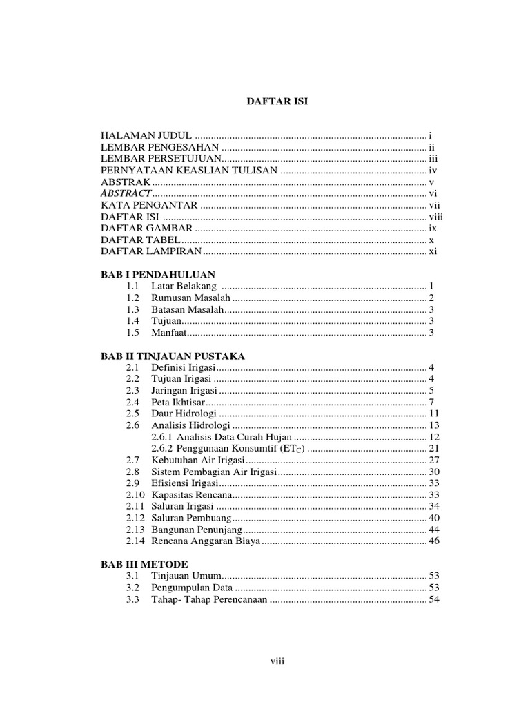6.Daftar Isi-daftar Gambar-daftar Tabel-daftar Lampiran Proposal Skripsi