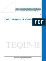 TEQIP Brochure Faculty Development Progam