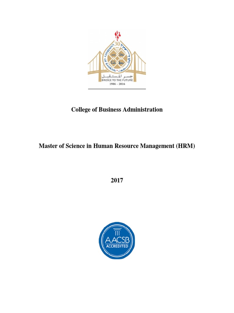 MS in Human Resource Management Program | PDF | Master Of Science ...