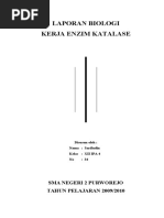 Download Laporan Biologi Kerja Enzim Katalase by Ananda Rindang SN35911802 doc pdf