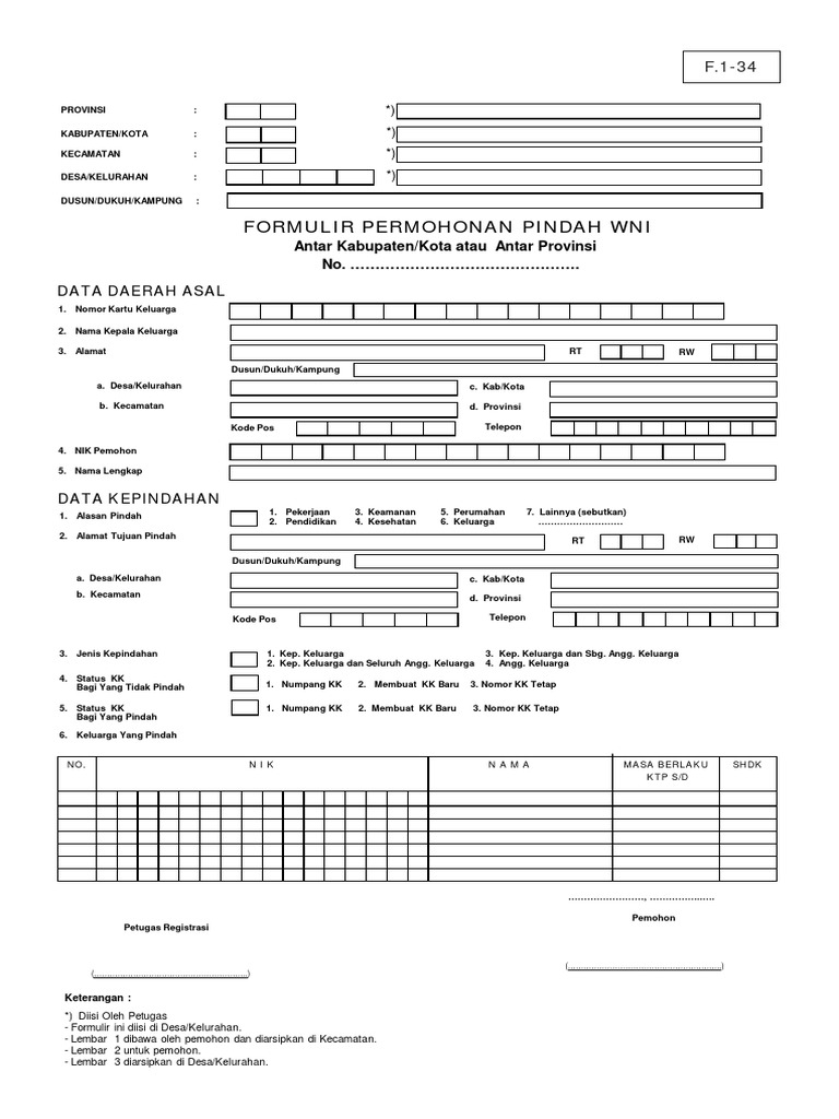 Formulir Surat Pindah Antar Kecamatan Di Makassar Dal vrogue.co