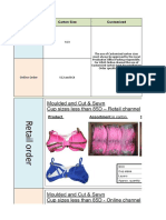 Retail Order: Short Summary of Packing Type of Order Carton Size Customized