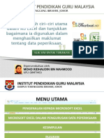 MS Excel Pengurusan Markah Pelajar