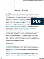 Developer Guide - Bitcoin
