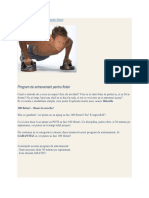 Program de Antrenament Pentru Flotari PDF