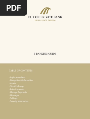 Falcon Private Bank Online Banking Email