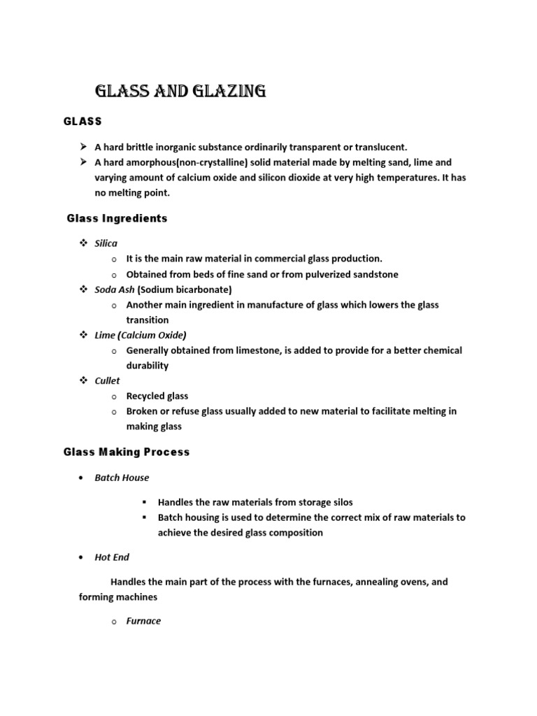 Glass and Glazing (Document) | PDF | Glasses | Window