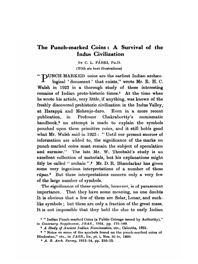 The PunchMarked Coins PDF