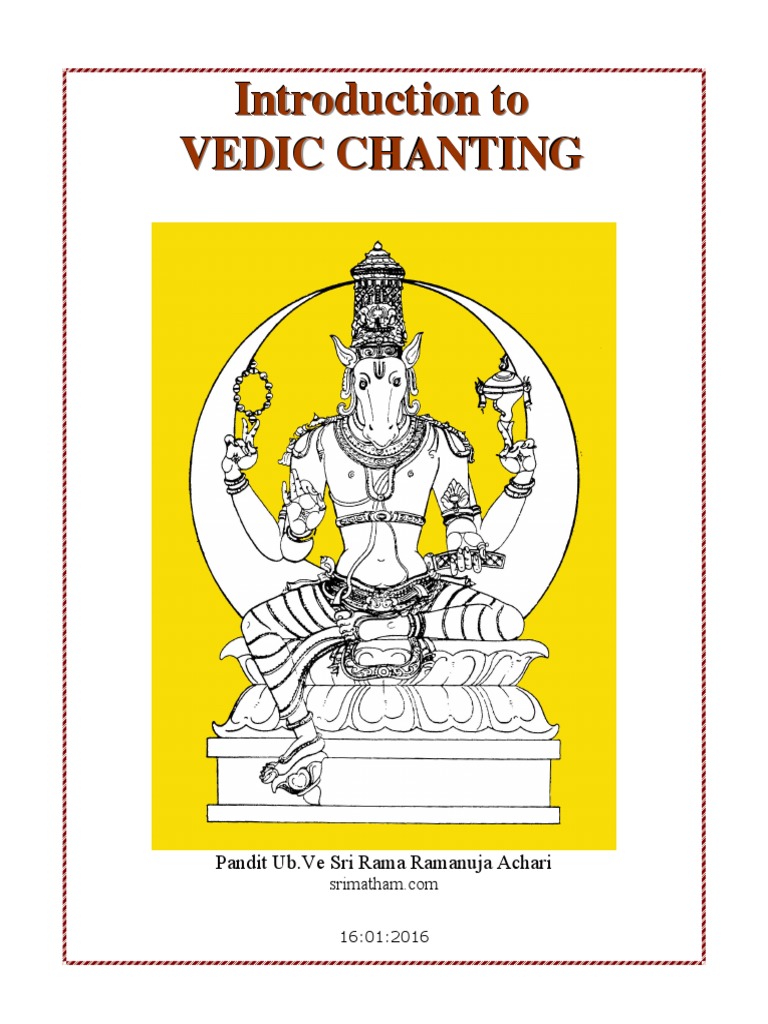 Intro To Vedic Chanting | PDF | Vedas | Metre (Poetry)