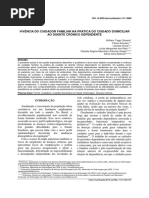 Vivência Do Cuidador Familiar Na Prática Do Cuidado Domiciliar Ao Doente Cronico Dependente