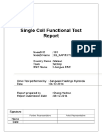 Single Cell Test Report Highlights Mchinji Site Performance