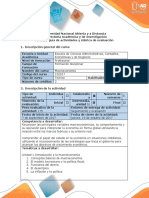 Guía de Actividades y Rubrica de Evaluación Fase 2 Identificar El Problema Central Del Caso de Estudio