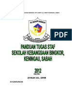 Panduan Tugas Tugas Staf Sekolah