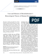 Uses and Misuses of Bronfenbrenner's Bioecologycal Theory of Human Development PDF