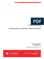 Ideación Gráfica e Introducción al Proyecto Arquitectónico