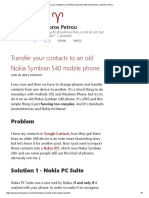 Transfer Your Contacts to an Old Nokia Symbian S40 Mobile Phone _ Lambros Petrou