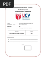 Informe de Obras Hidraulicas