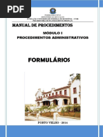 Manual de Procedimentos Administrativos - UNIR