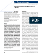 Terbinafine pharmacokinetics after single dose oral administration in the dog