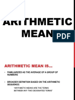 Arithmetic Mean